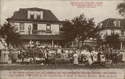 Israelite Colony View, Send for Literature Benton Harbor, MI Postcard Postcard Postcard