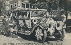 House of David - Decorated Parade Car Postcard