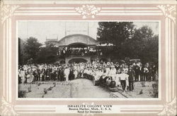 Israelite Colony View - Large Group of People Benton Harbor, MI Postcard Postcard Postcard