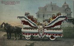 Israelite Colony, House of David - Parade Float Benton Harbor, MI Postcard Postcard Postcard