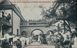 Bands and Touring Automobiles of the House of David Postcard