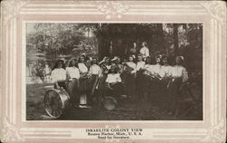 Israelite Colony View - Group of Women with Musical Instruments Postcard