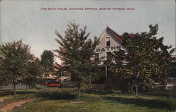 The Bath House, Eastman Springs Benton Harbor, MI Postcard Postcard Postcard