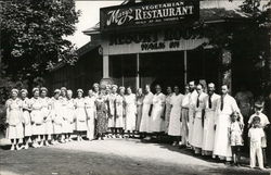 Mary's Vegetarian Restaurant Staff Benton Harbor, MI Postcard Postcard Postcard