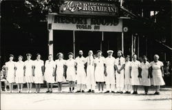 Mary's Vegetarian Restaurant Staff Benton Harbor, MI Postcard Postcard Postcard