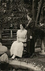 Sister Mary Purnell Seated, Another Woman Next to Her Benton Harbor, MI House of David Postcard Postcard Postcard