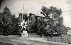 Sign on Roadside: Headquarters The Israelite House of David Benton Harbor, MI Postcard Postcard Postcard