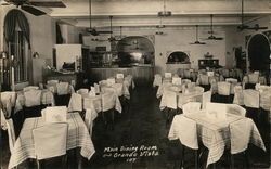 Main Dining Room ~ Grande Vista ~ America's Finest Tourist Court St. Joseph, MI Postcard Postcard Postcard