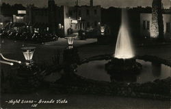 Night Scene - Grande Vista, "America's Finest Tourist Court" St. Joseph, MI Postcard Postcard Postcard