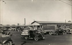 A Parking Lot Full of Cars Postcard