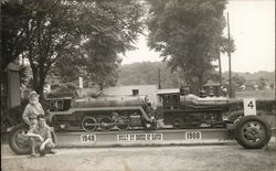 Miniature Locomotives, 1948 & 1908 - B Postcard