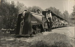 A Small Train Full of Children - Hiawatha Benton Harbor, MI House of David Postcard Postcard Postcard