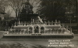 Grand Prize Winner Benton Harbor- Blossom Parade 1953 Michigan Postcard Postcard Postcard