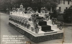 Float Grand Prize Winner - Blossom Parade 1952 Benton Harbor, MI Postcard Postcard Postcard