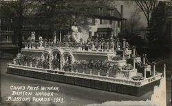 Grand Prize Winner Benton Harbor - Blossom Parade 1953 Michigan Postcard Postcard Postcard