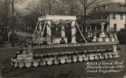 House of David Float, Blossom Parade 1940 - "Grand Prize Winner" Postcard