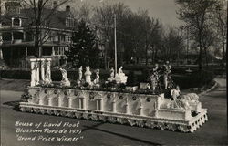 Blossom Parade Float Benton Harbor, MI Postcard Postcard Postcard