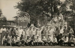 A Larger Group of People Gathered Outside House of David Postcard Postcard Postcard