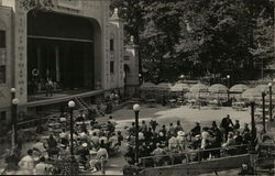 A Stage with Performers and an Audience Benton Harbor, MI Postcard Postcard Postcard