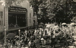 Crowd Watching Show - Open Air Theater, House of David Park Benton Harbor, MI Postcard Postcard Postcard