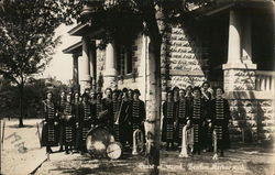 Female Band Members in Uniform with Instruments House of David Postcard Postcard Postcard