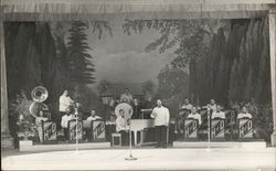 House of David Band on Stage with Instruments Postcard