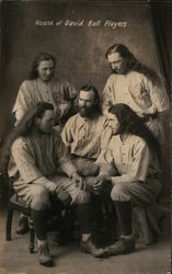 Five House of David Baseball Players in Uniform Benton Harbor, MI Postcard Postcard Postcard