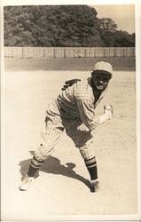 Baseball Player in Action, Ball in Hand Postcard