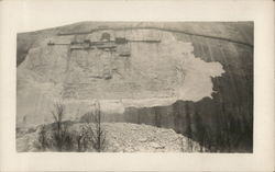 Carving Stone Mountain Granite Mountain, GA Atlanta Postcard Postcard Postcard