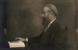 A Man Reading a Book House of David Postcard Postcard Postcard