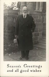 A Man in a Trench Coat Postcard