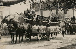 Parade Float, "Noah's Ark," with Female Musicians, Benjamin Purnell Postcard