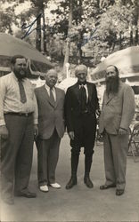 Four Men Standing Together Benton Harbor, MI House of David Postcard Postcard Postcard