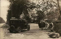 Parking Lot Benton Harbor, MI House of David Postcard Postcard Postcard