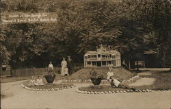 Visitors at Eden Springs Zoo Benton Harbor, MI House of David Postcard Postcard Postcard