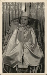 A Young Girl with a Cape and a Crown Benton Harbor, MI House of David Postcard Postcard Postcard