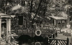 Log Cabins at Eden Springs Camping Area Benton Harbor, MI House of David Postcard Postcard Postcard