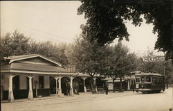 Street Trolley, House of David Hotel Restaurant Postcard Postcard Postcard