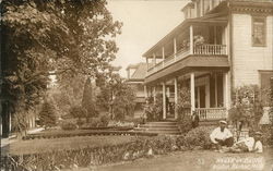 House of David - Row of Homes with Trees, Shrubbery Benton Harbor, MI Postcard Postcard Postcard