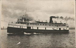 A Steam Boat "Minnie M" Benton Harbor, MI House of David Postcard Postcard Postcard