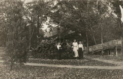 Three Women Standing in a Park House of David Postcard Postcard Postcard