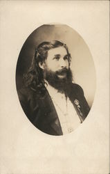 Portrait of House of David Man Postcard