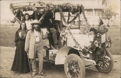 Automobile Decorated for a Parade Postcard