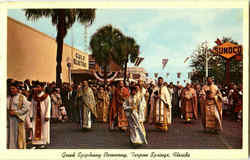 Greek Epiphony Ceremony Tarpon Springs, FL Postcard Postcard