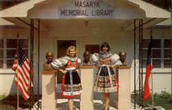 Masaryk Memorial Library Masaryktown, FL Postcard Postcard