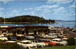 Municipal Pier And Frenchman's Bay, Bar Harbor Mount Desert Island, ME Postcard Postcard