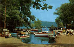 Lagoon And Boat Launching Site, Taughannock Falls State Park Ithaca, NY Postcard Postcard