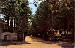 Entrance To Masonic Home Camp, Route 28 Woodgate, NY Postcard Postcard