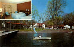 Rainbow Cove Motel Lake Seneca Postcard