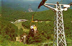 The Double Chair Lift At The Summit Of Eagle Top Gatlinburg, TN Postcard Postcard